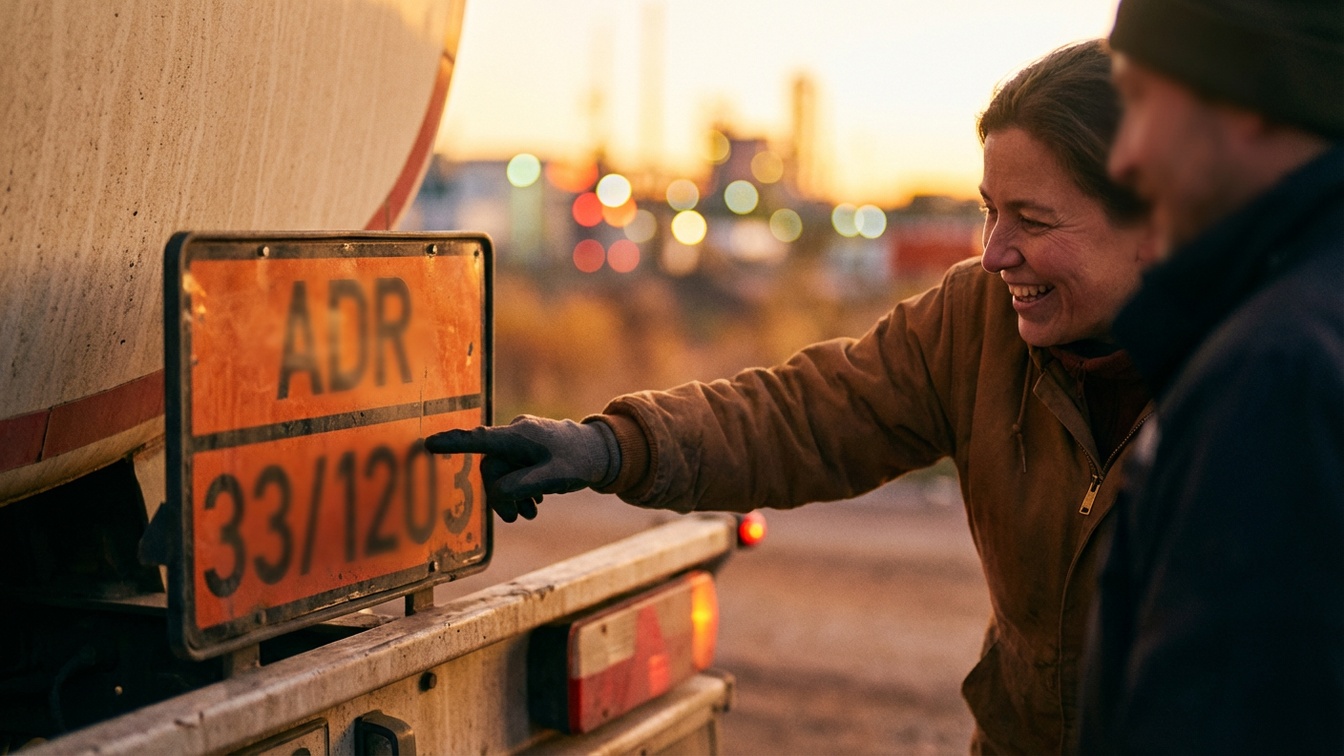 Panneau orange ADR : comment lire les numéros